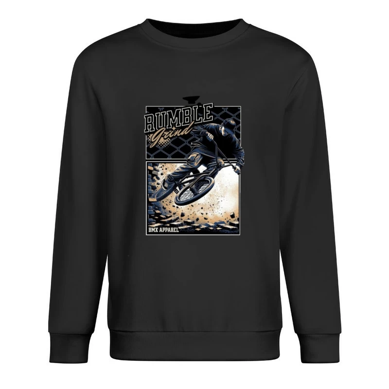 Rumble Yard BMX Action Sports Apparel Illustration Male Pullover Sweatshirt