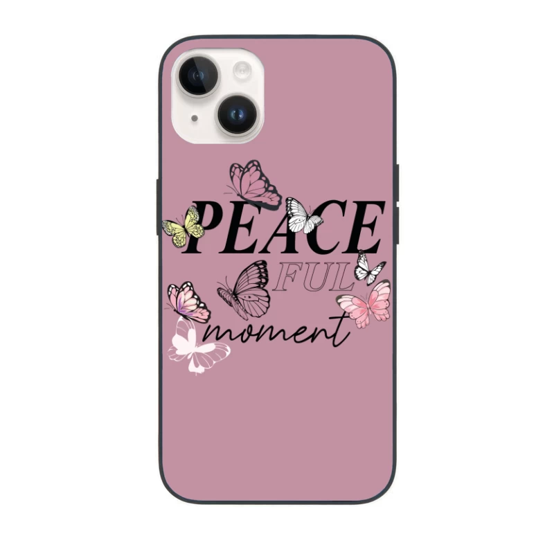 Peaceful Moment – Elegant Butterfly Serenity iPhone Case