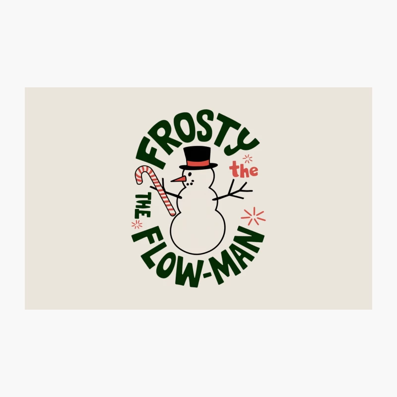 Frosty the Snowman Christmas Cartoon with Candy Cane and Top Hat Travel Mug