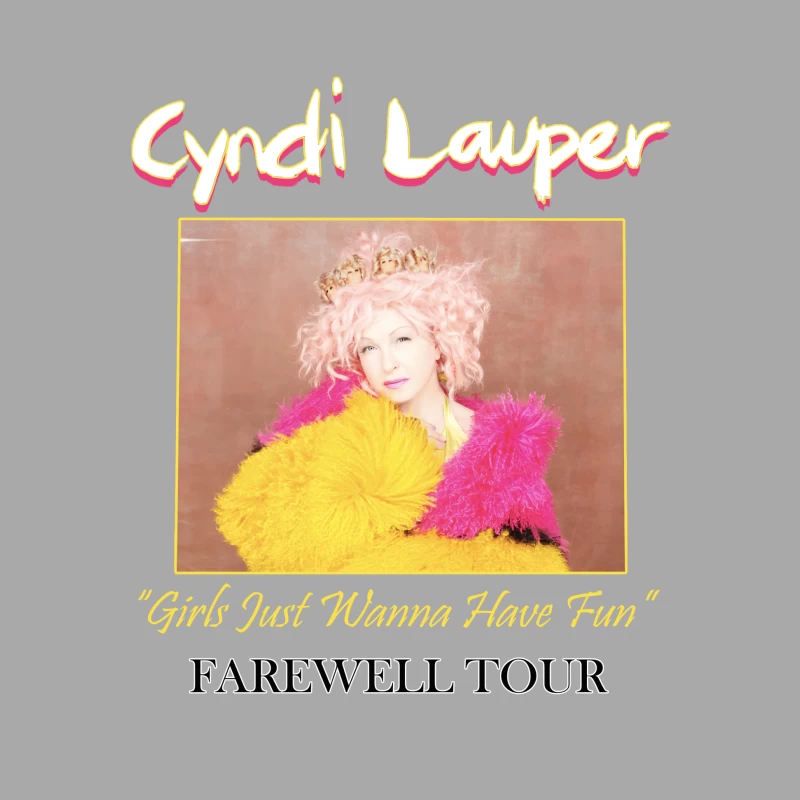 CYNDI LAUPER GIRLS JUST WANNA HAVE FUN FAREWELL TOUR CONCERT 2024 Male Pullover Hoodie