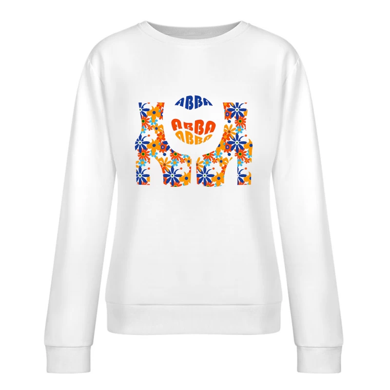 Abba Band Flowers Art Female Pullover Sweatshirt