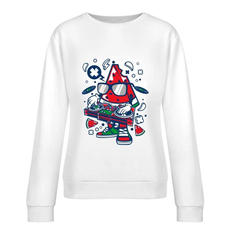 DJ pastèque amusant Femme Sweat-shirt à enfiler