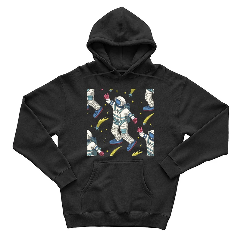 Astronautenmuster mit Sternschnuppen Herren Pullover Hoodie