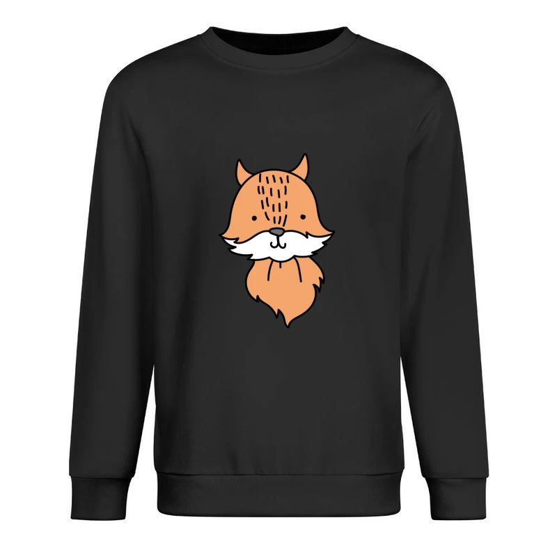Illustration adorable de renard Homme Sweat-shirt à enfiler