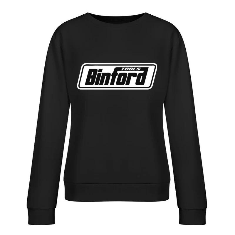 Binford Tools Black and White Company Logo Female Pullover Sweatshirt