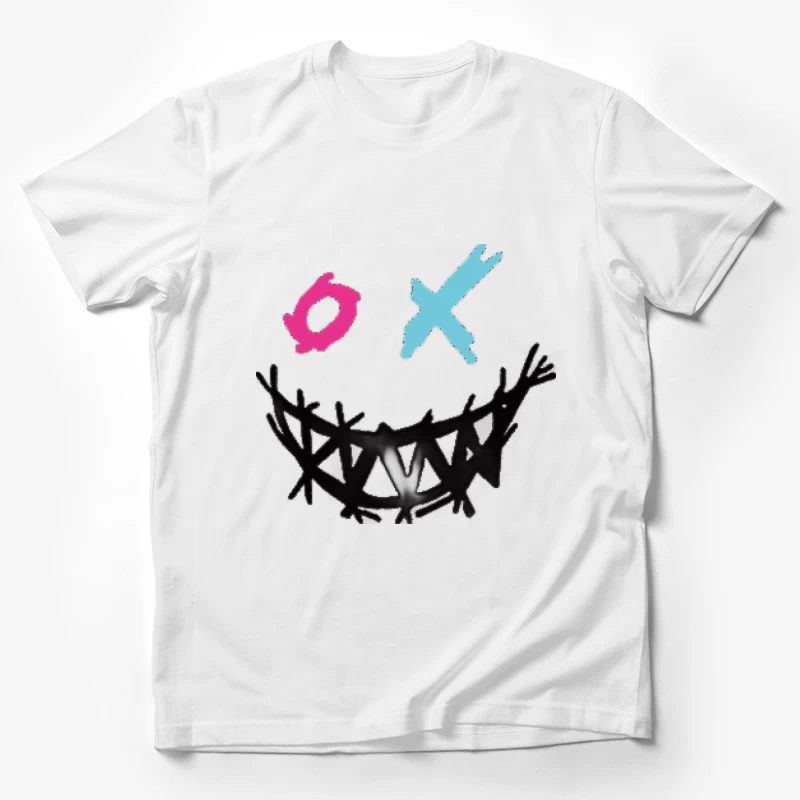 Abstraktes Gesicht mit bunten Elementen Herren T-Shirt
