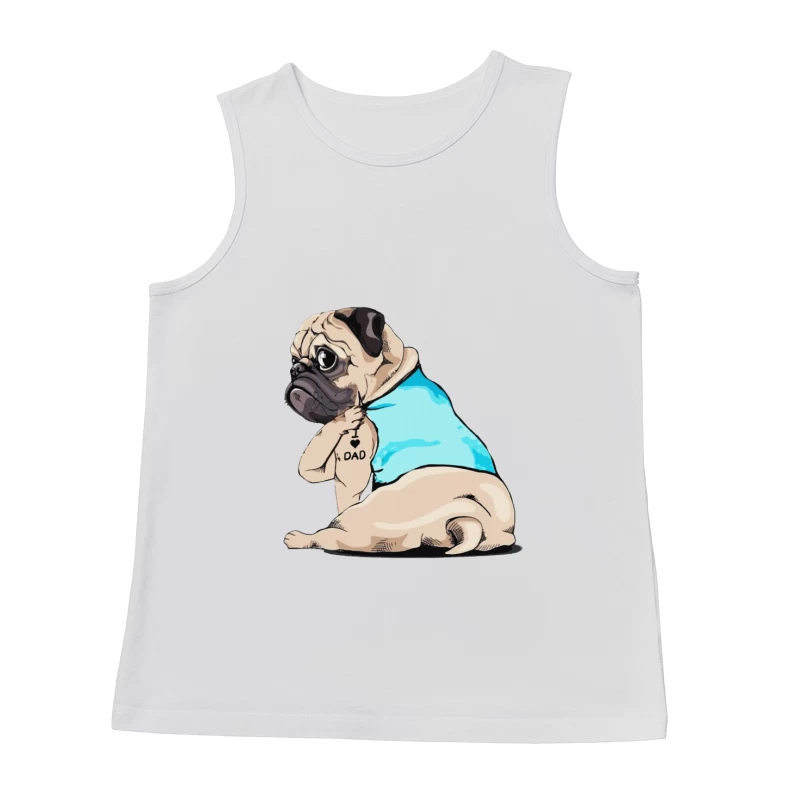 Comic-Stil Pug mit 