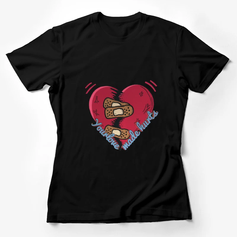 Verletztes Herz und Liebe Damen T-Shirt