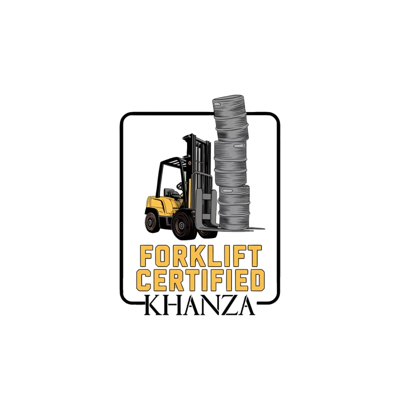 Forklift Certification Industrial Safety Equipment Logo Tapestry