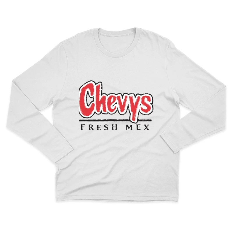 Chevys Fresh Mex Restaurant Logo Design Male Long Sleeve T-Shirt