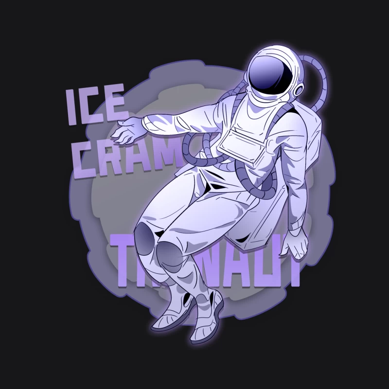 Astronaut im Raum mit Eiscreme Herren Pullover Hoodie