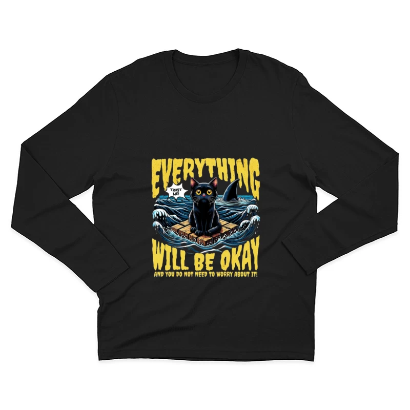 Katzenabenteuer auf dem Meer Herren Langarm T-Shirt