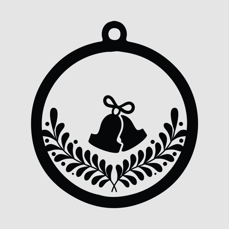 Ornement de Noël avec cloches Homme Sweat à capuche