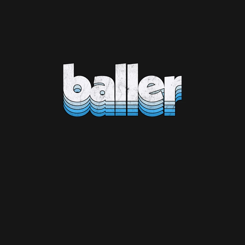 Baller  Retro Typography Design Desk Mat