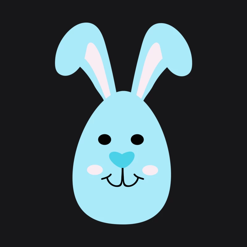 Lapin bleu mignon avec oreilles Femme Sweat à capuche