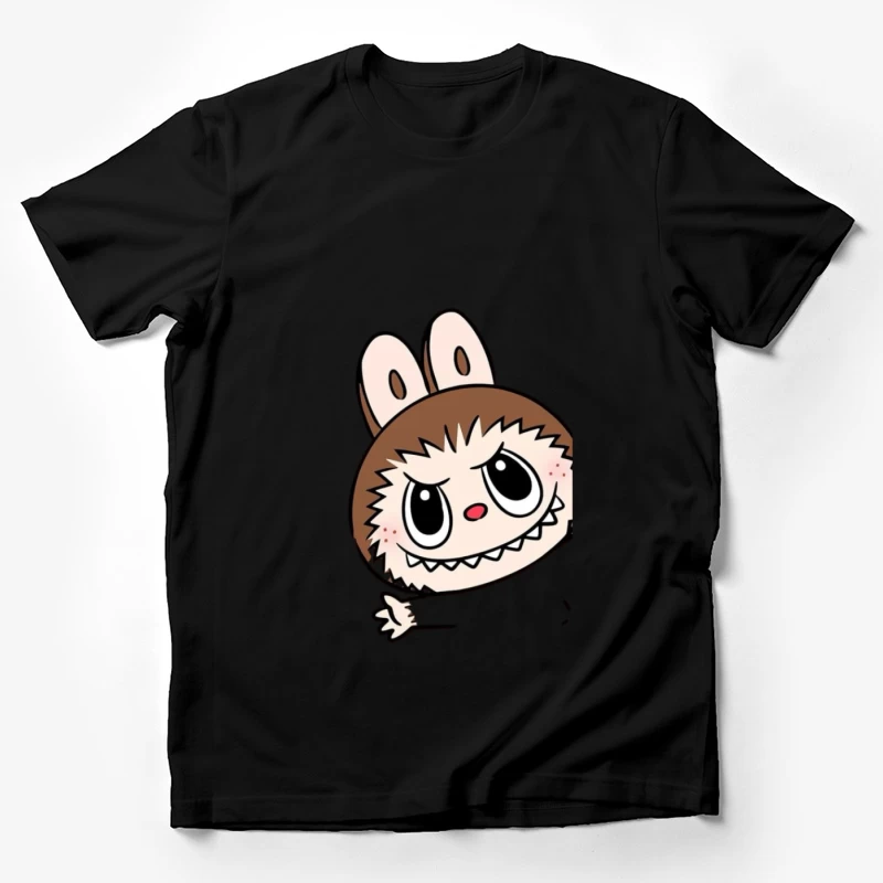 Niedliche Cartoon-Kreatur mit Hasenohren Herren T-Shirt