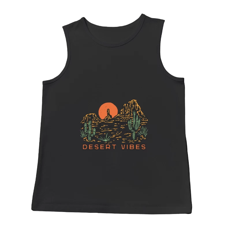 Wüstenlandschaft mit Kakteen Herren Tanktops
