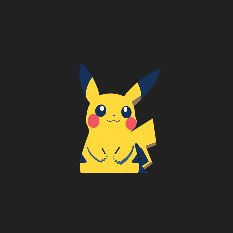 Cute Yellow Pikachu: Iconic Pokemon Mascot Bucket Hat