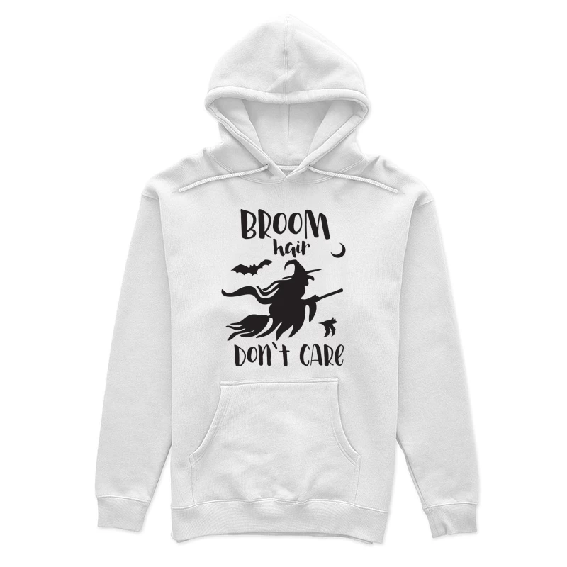 Sorcellerie et style en vol nocturne avec balai Femme Sweat à capuche