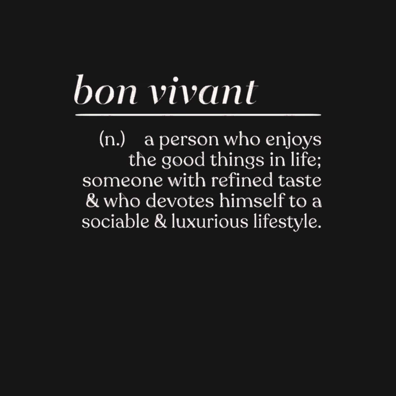 Bon Vivant  Outgoing Lover-Of-Fun Typography Gift Female Long Sleeve T-Shirt