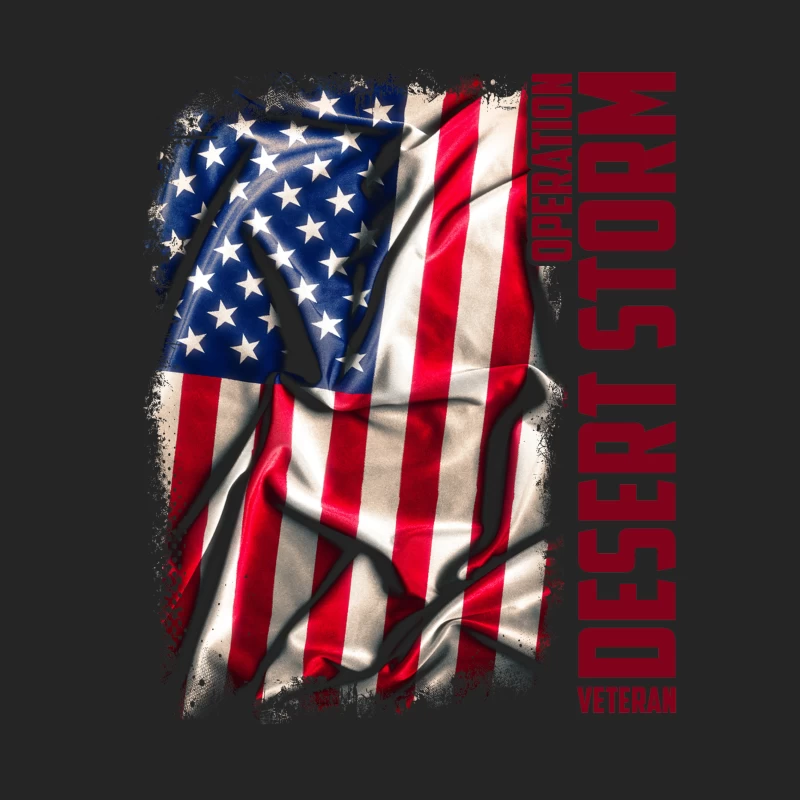 Drapeau Américain Déchiré - Opération Desert Storm Homme Sweat-shirt à enfiler