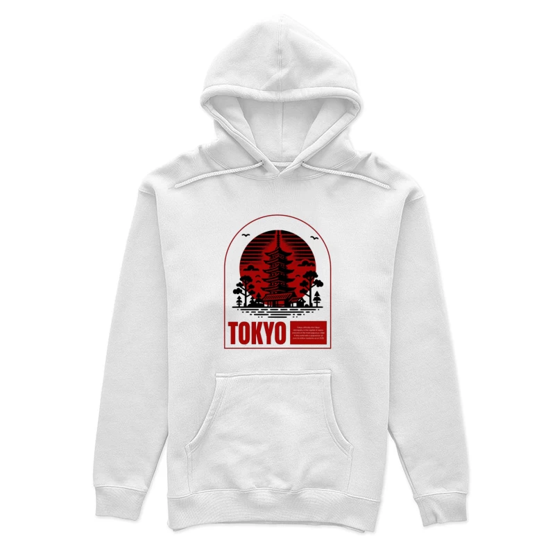 Tokyo-Pagode vor Sonnenuntergang Damen Pullover Hoodie