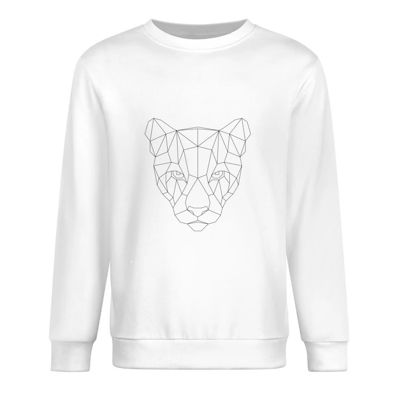 Visage de Panthère Géométrique Homme Sweat-shirt à enfiler
