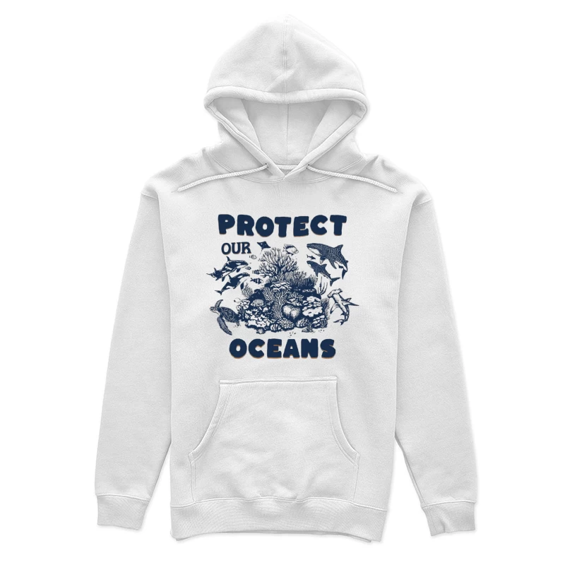 Protégeons nos Océans - Animaux marins et Corail Femme Sweat à capuche