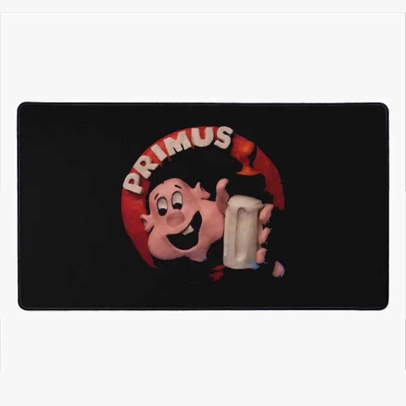 Vintage Primus Beer Mascot with Beer Mug Desk Mat