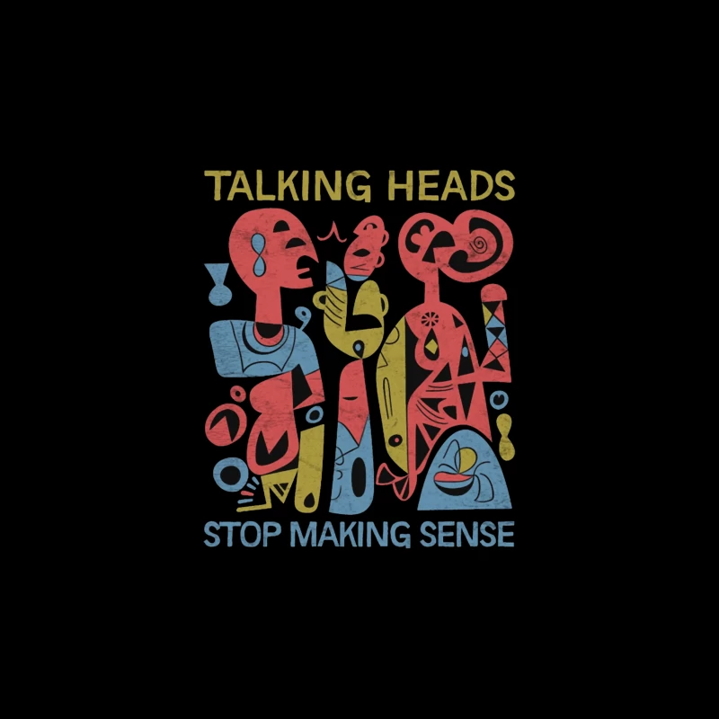 Talking Heads "Stop Making Sense" Abstract Album Art Tapestry