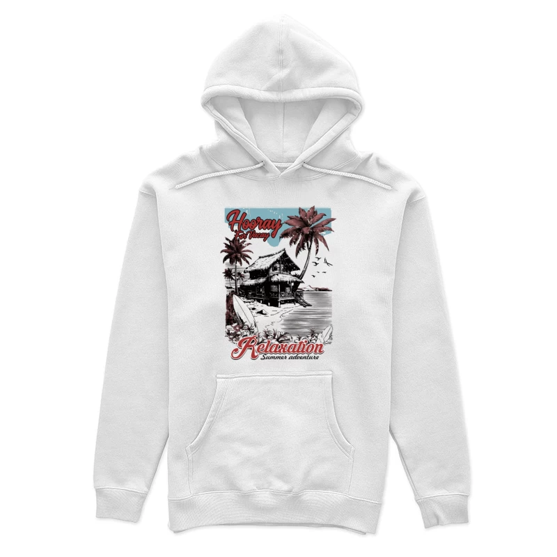 Hütte am Strand für Entspannung Damen Pullover Hoodie