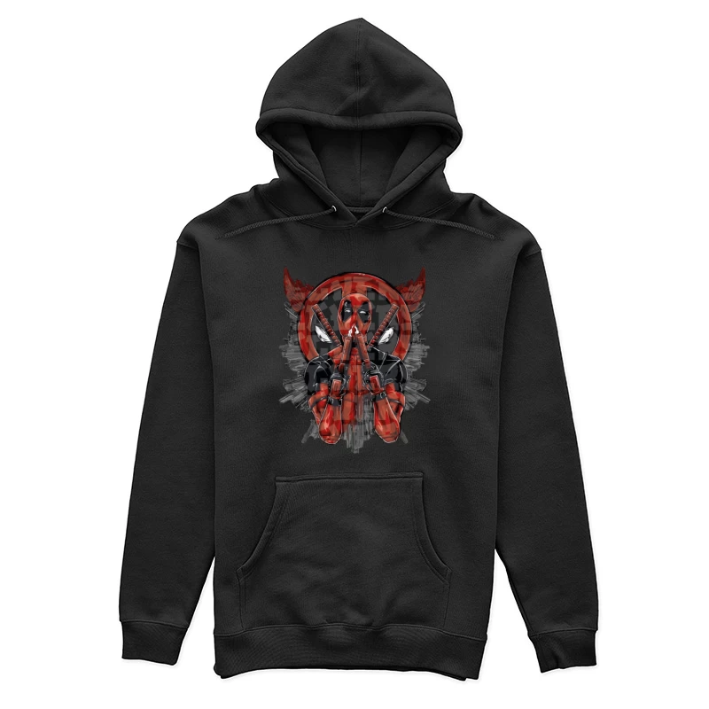 Deadpool Kunstdesign mit Pistolen Damen Pullover Hoodie