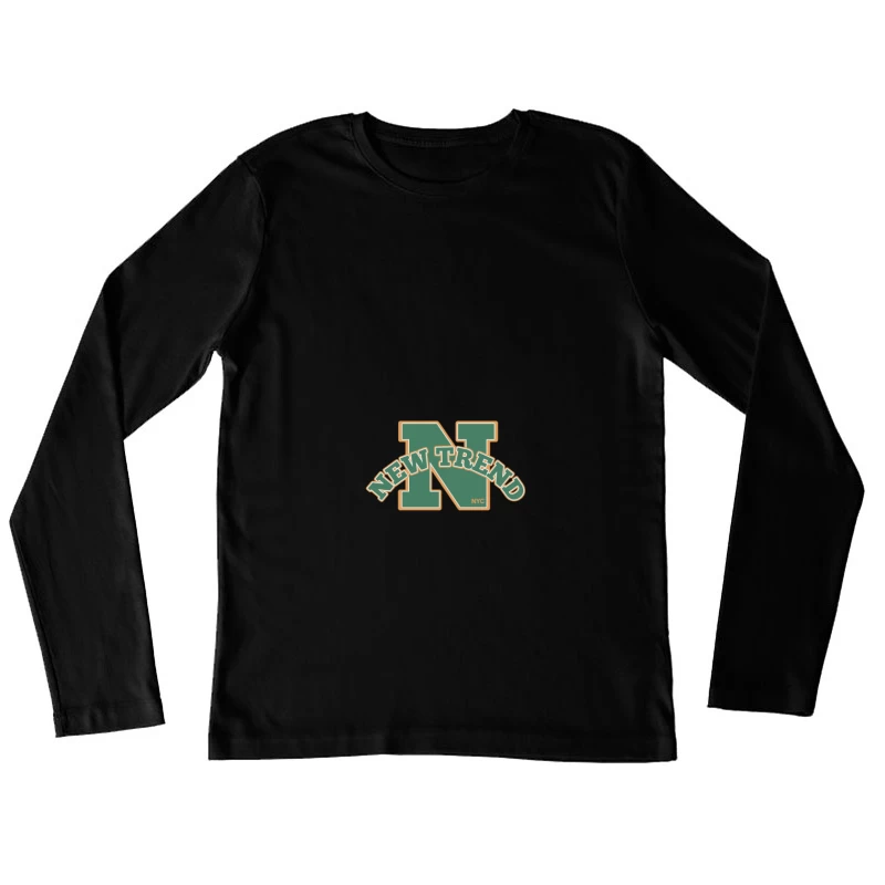 Neuer Trend Logo Design Damen Langarm T-Shirt