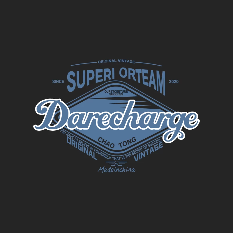 Vintage Superi Orteam Design Herren Pullover Sweatshirt