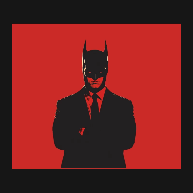 Batman in Business: Superhero Meets Corporate Minimalism Mouse Pad