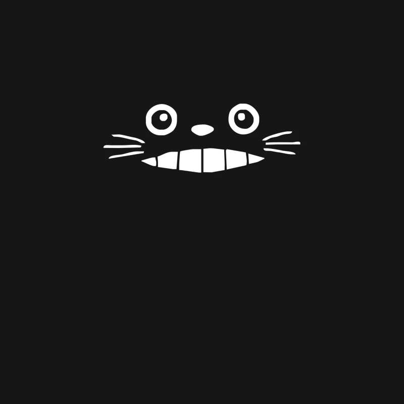 Totoro smiling face - cute neko cat kawaii Japanese anime otaku gift tee Desk Mat