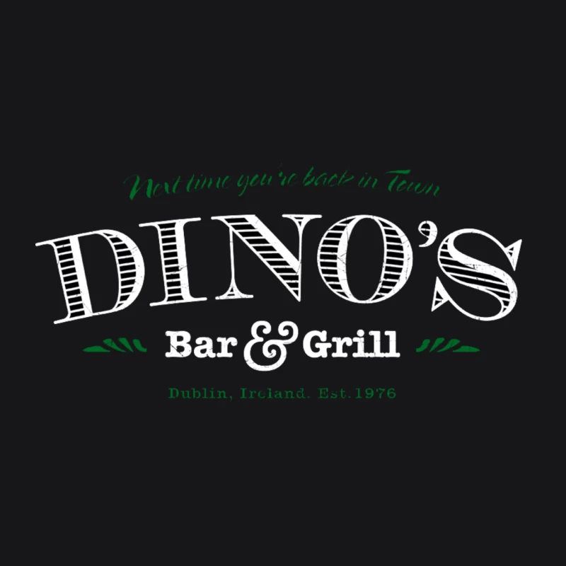 Dino's Bar And Grill Male Pullover Hoodie