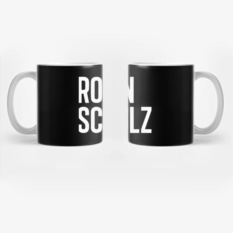 Robin Schulz Text Outline Typography Coffee Mug