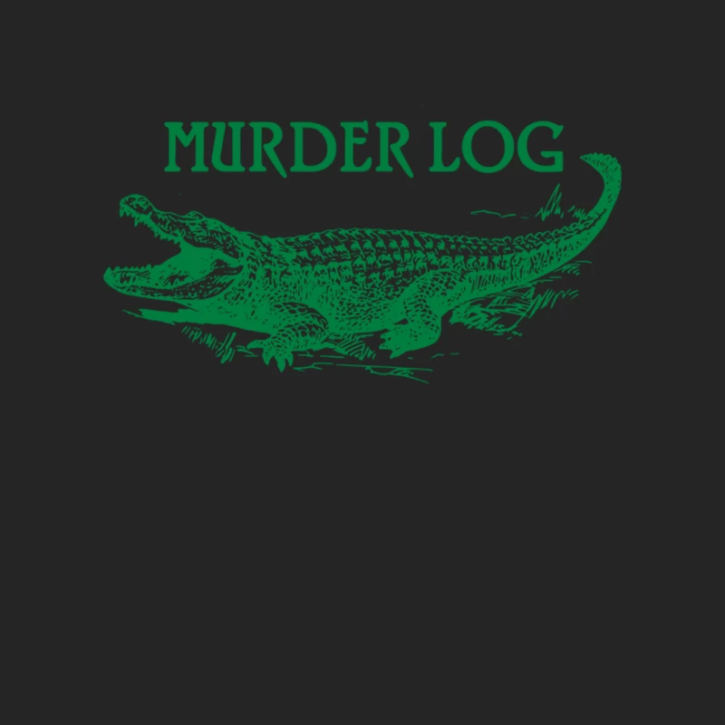Alligator or Crocodile - Murder Log Male Pullover Sweatshirt