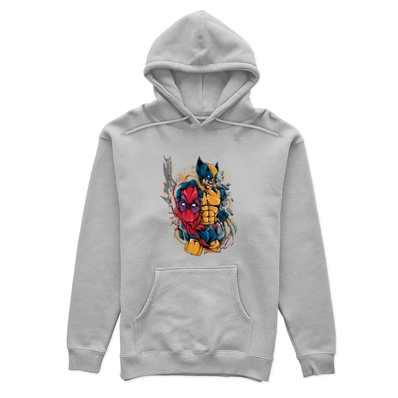Wolverine and Spider-Man Mashup Female Pullover Hoodie