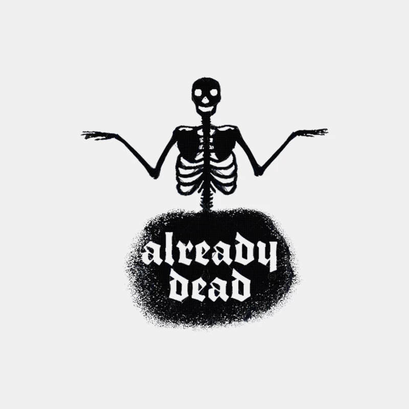 Already Dead - Vintage Skeleton Nihilist Design Male Tank Top