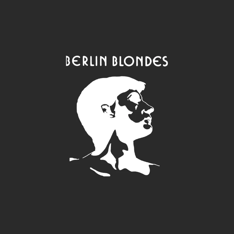 Minimalist Line Art Profile with Berlin Blondes Text Baseball Cap