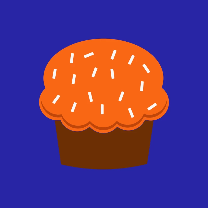 Cupcake arrosé avec glaçage orange Homme Débardeur
