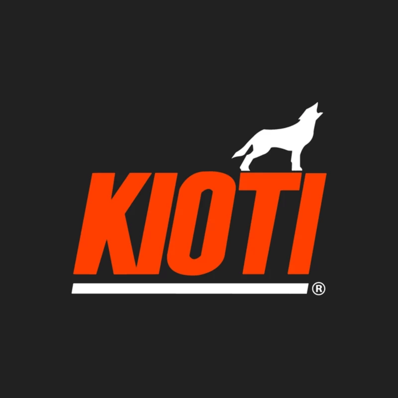 Kioti Farm Equipment Brand Logo with Wolf Silhouette Bucket Hat