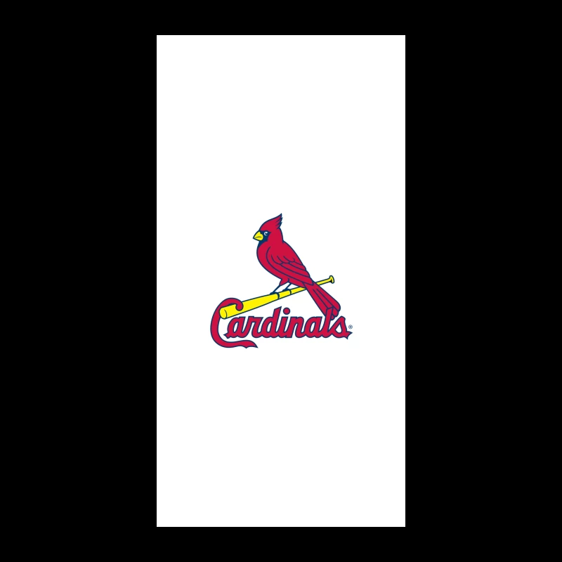 St. Louis Cardinals MLB Team Logo with Red Cardinal Mascot iPhone Case