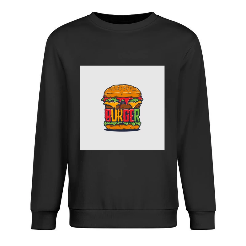 Illustration de burger coloré Homme Sweat-shirt à enfiler