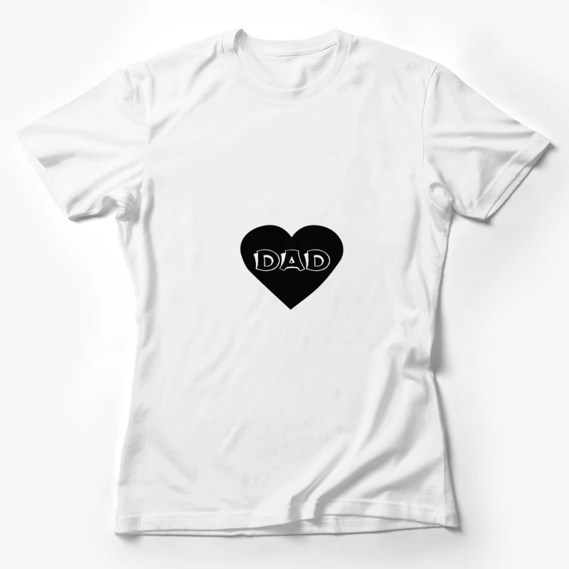 Cœur avec le mot 'PAPA' Femme T-Shirt