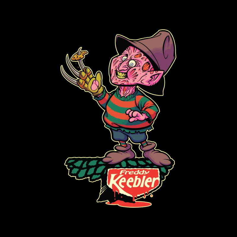 Freddy Keebler: A Whimsical Horror Parody Mouse Pad