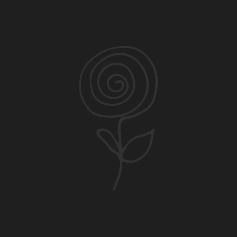 Dessin de rose minimaliste Homme Débardeur