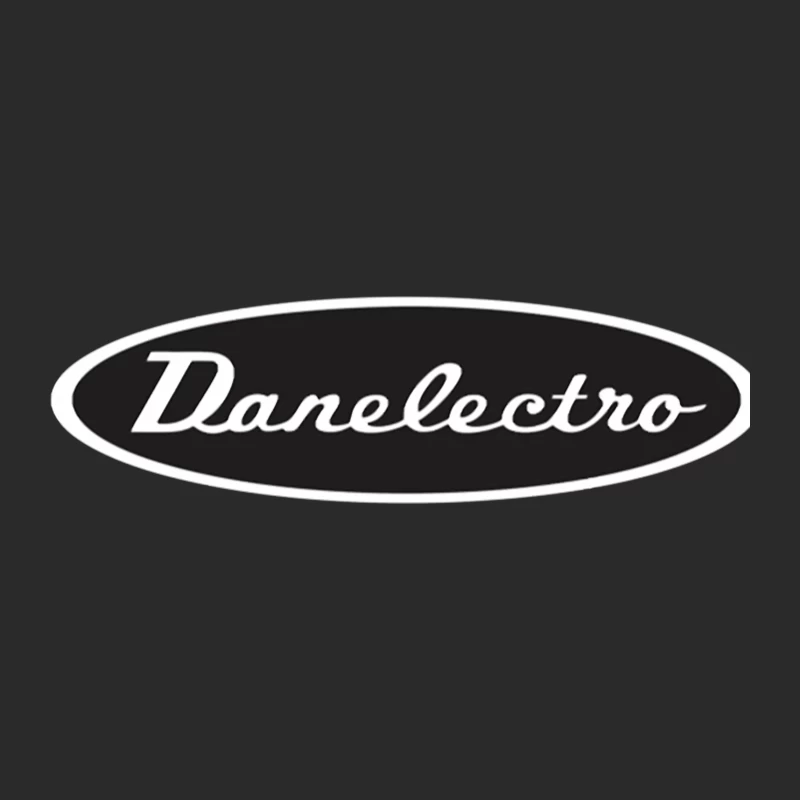 Vintage Danelectro Musical Equipment Logo in Black and White Baseball Cap